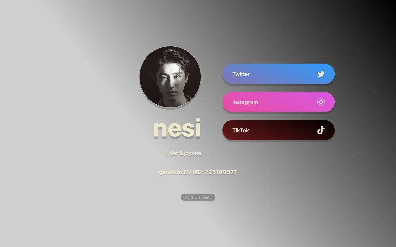 Carrd profile picture for @nesio